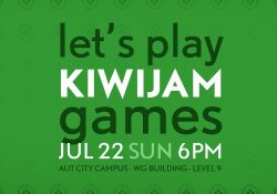Let's Play kiwijam Games at 6pm 22 July 2018